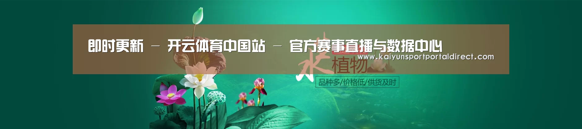 鲜花水草花卉网站模板